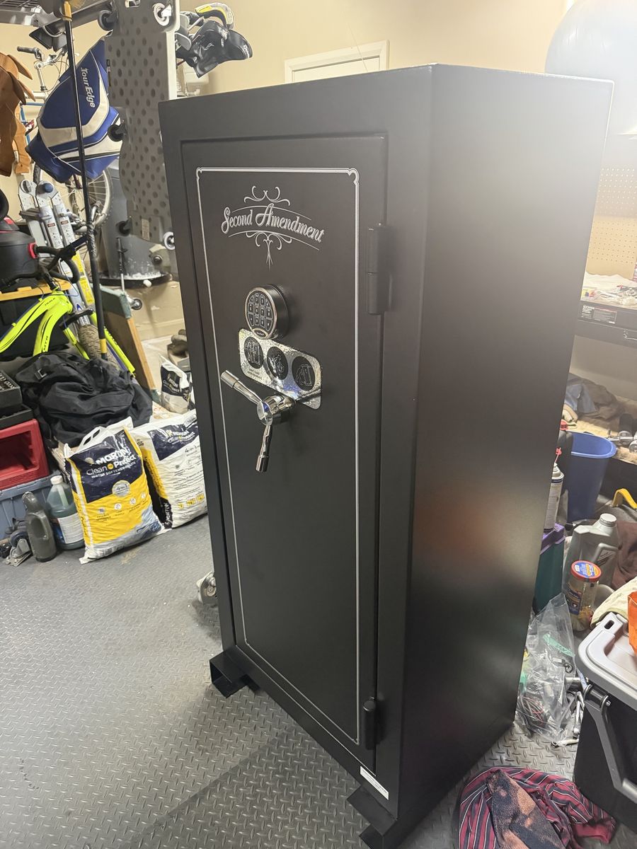 Second Amendment Gun Safe - Black, Electronic Lock, Large Capacity