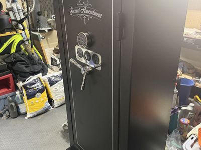 Second Amendment Gun Safe - Black, Electronic Lock, Large Capacity