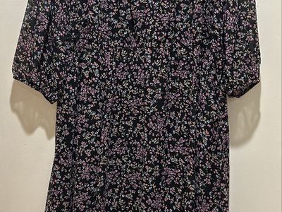 NWT Torrid Tea Length Chiffon Front Tie Dress 2X