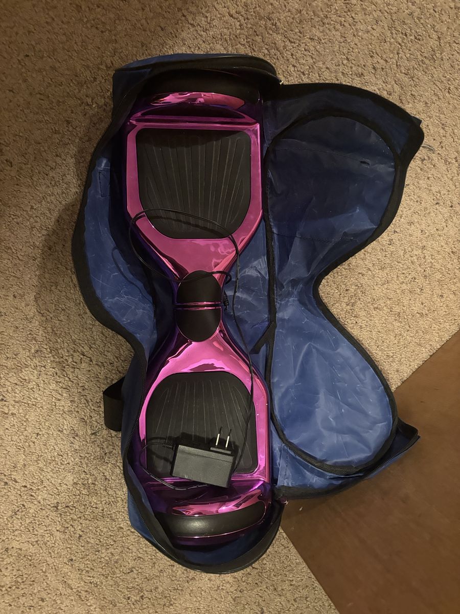 Pink Hoverboard with Charger and Carry Bag - Fun Self-Balancing Scooter