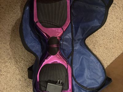 Pink Hoverboard with Charger and Carry Bag - Fun Self-Balancing Scooter