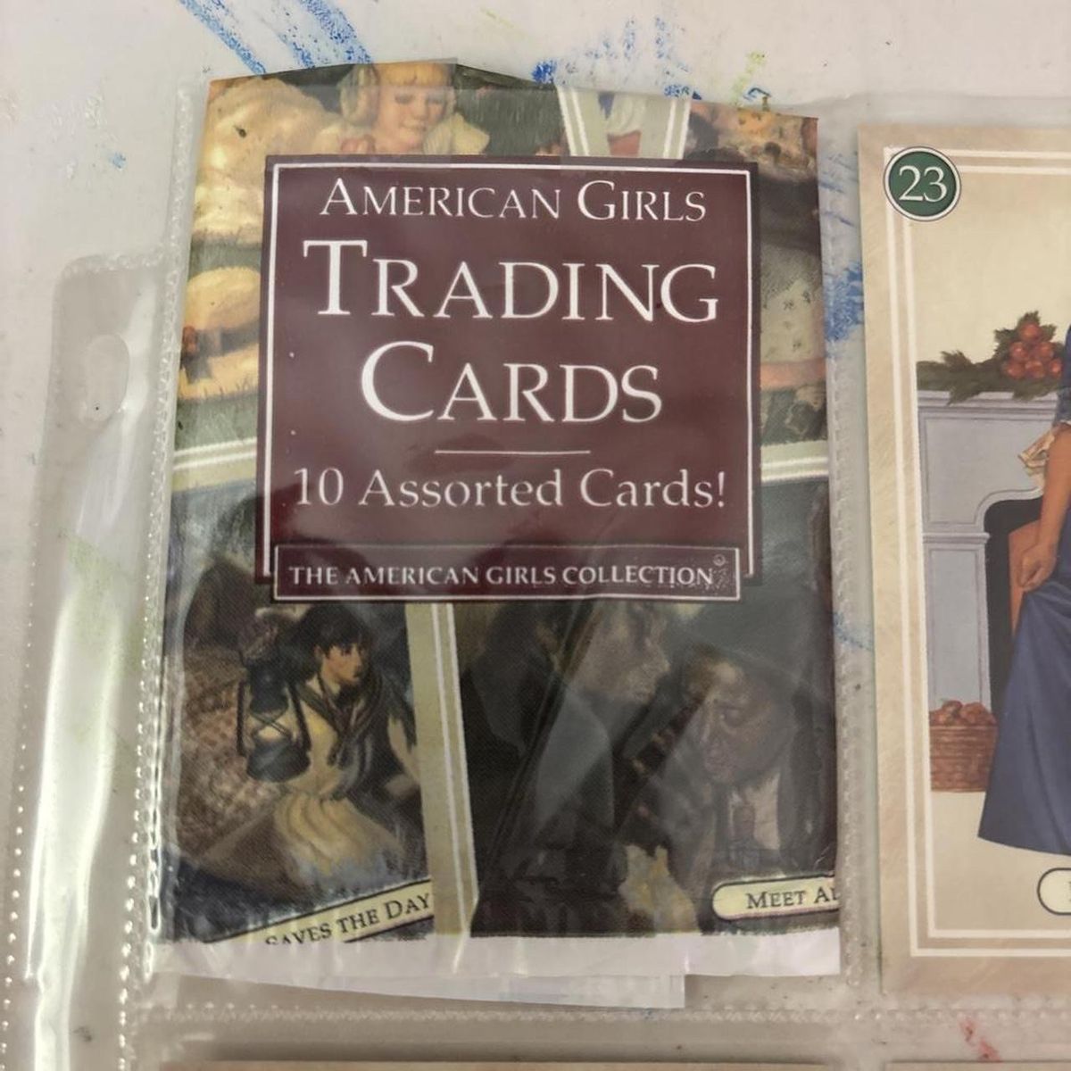 American Girls Trading Cards Collection - 10 Assorted Cards in Sleeves