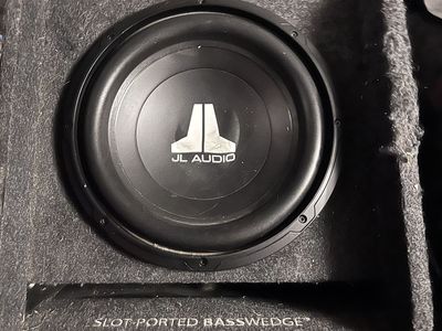 JL Audio 12 inch subwoofer in ported box