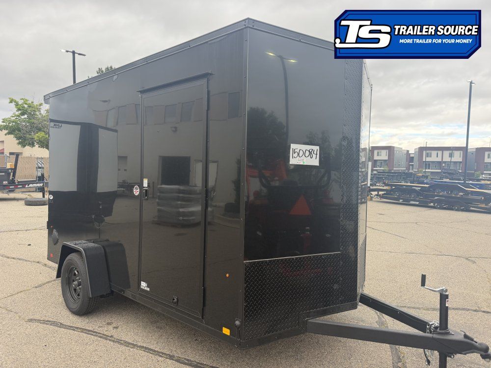 7x12 Look ST DLX Enclosed Cargo Trailer - 7'0" Interior - 3.5K GVWR - .080 PolyCor, Black Out Package, Rear Spoiler w/ Load
