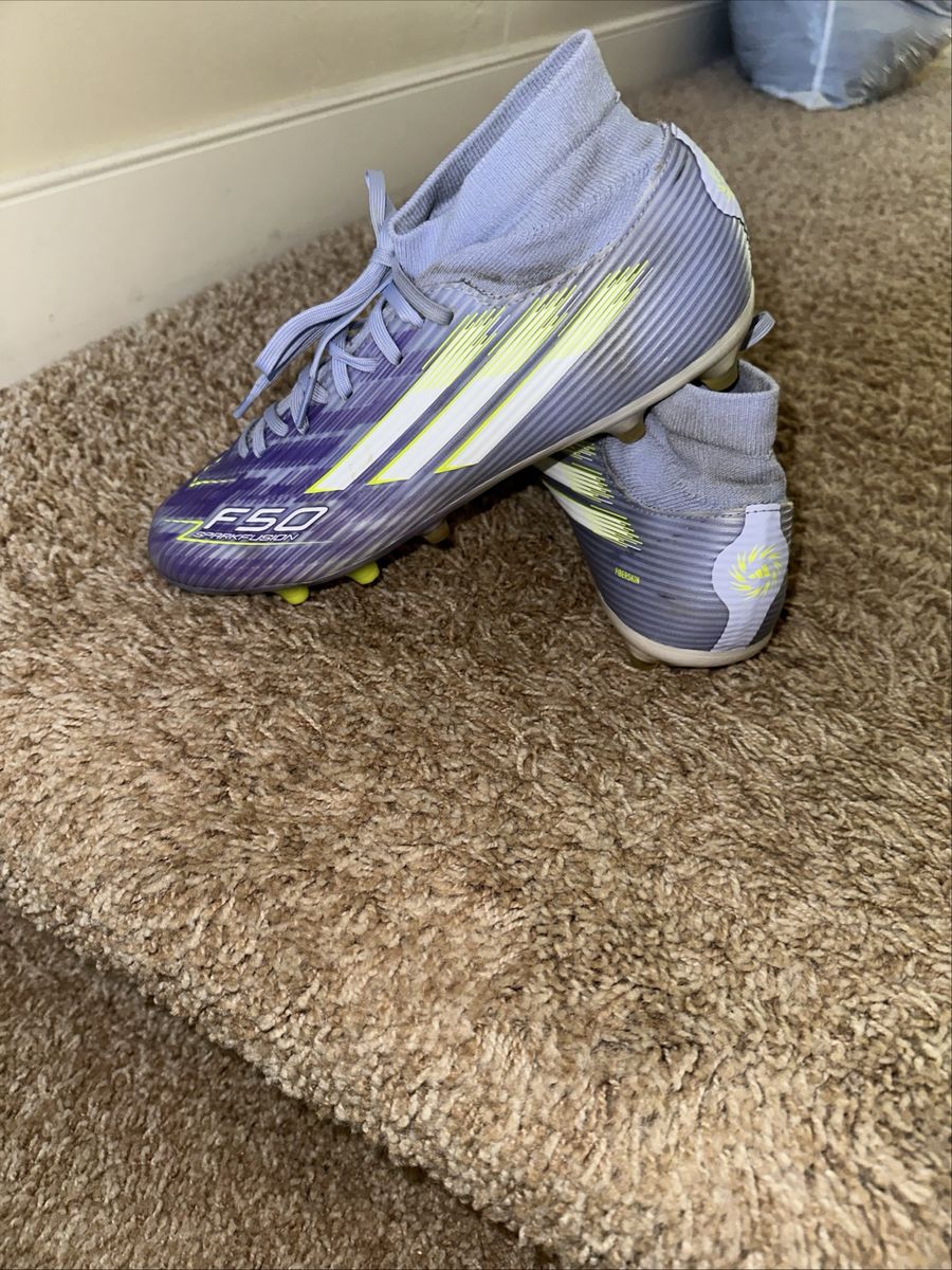 Adidas F50 Carbon Fusion Soccer Cleats - Purple/Neon Yellow