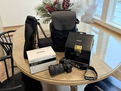 Sony A7 IV Camera Bundle With Sigma Lens, Etc