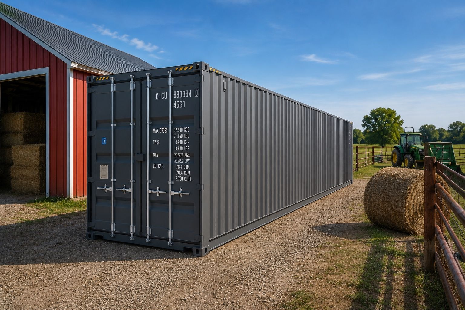 40’ High Cube Shipping Container | One Trip Conex Box | Farm Storage | Delivery Available