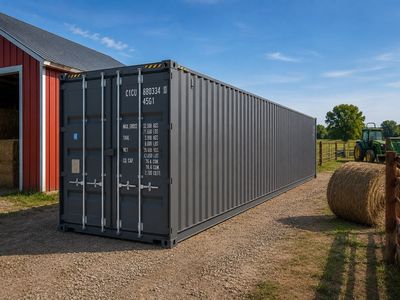 40’ High Cube Shipping Container | One Trip Conex Box | Farm Storage | Delivery Available