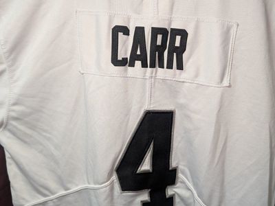 Nike NFL Derek Carr #4 Jersey White Men's XL