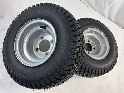 New set of 2 18x8.50-8 Lawn Mower Tires with rims