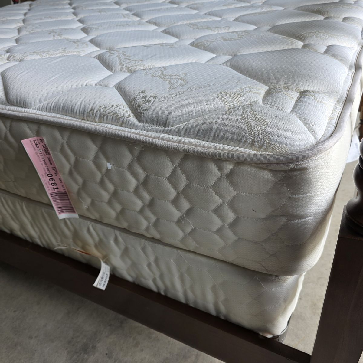 Full-size Cherrywood Bed with Mattress