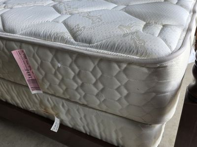 Full-size Cherrywood Bed with Mattress