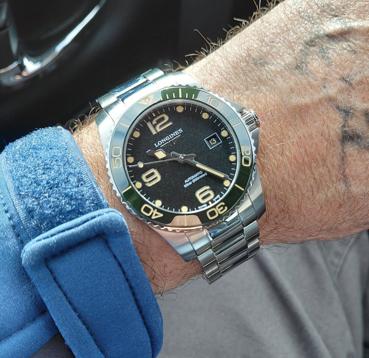 Longines Hydroconquest Green Bezel