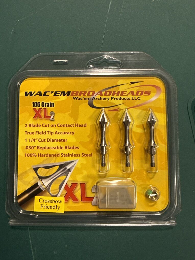 Wac'em Broadheads 3-pack of 2- Blade 100 Gr