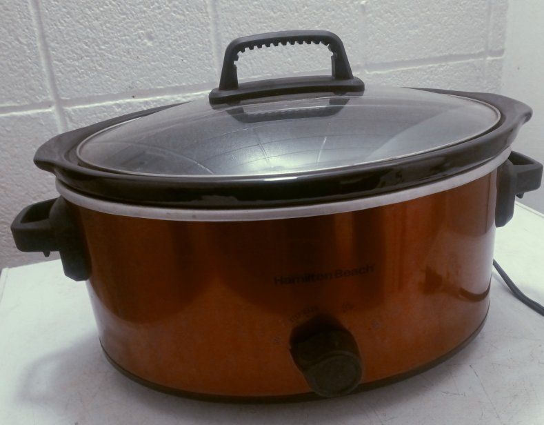 Hamilton Beach Copper Slow Cooker with Glass Lid