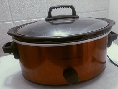 Hamilton Beach Copper Slow Cooker with Glass Lid