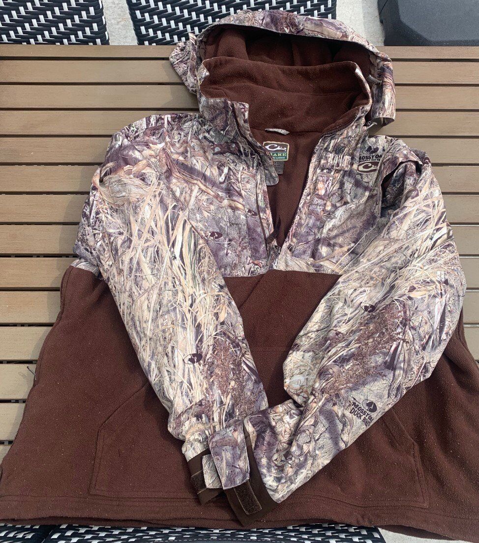 Drake Waterfowl Hunting Fleece Lined Camo Coat