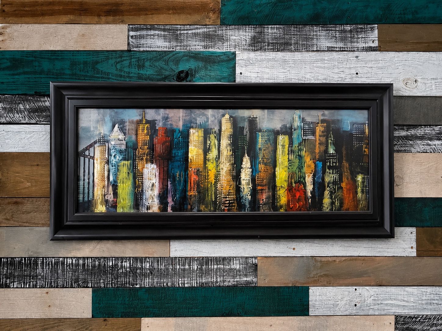 Framed Cityscape Wall Art/Home Decor