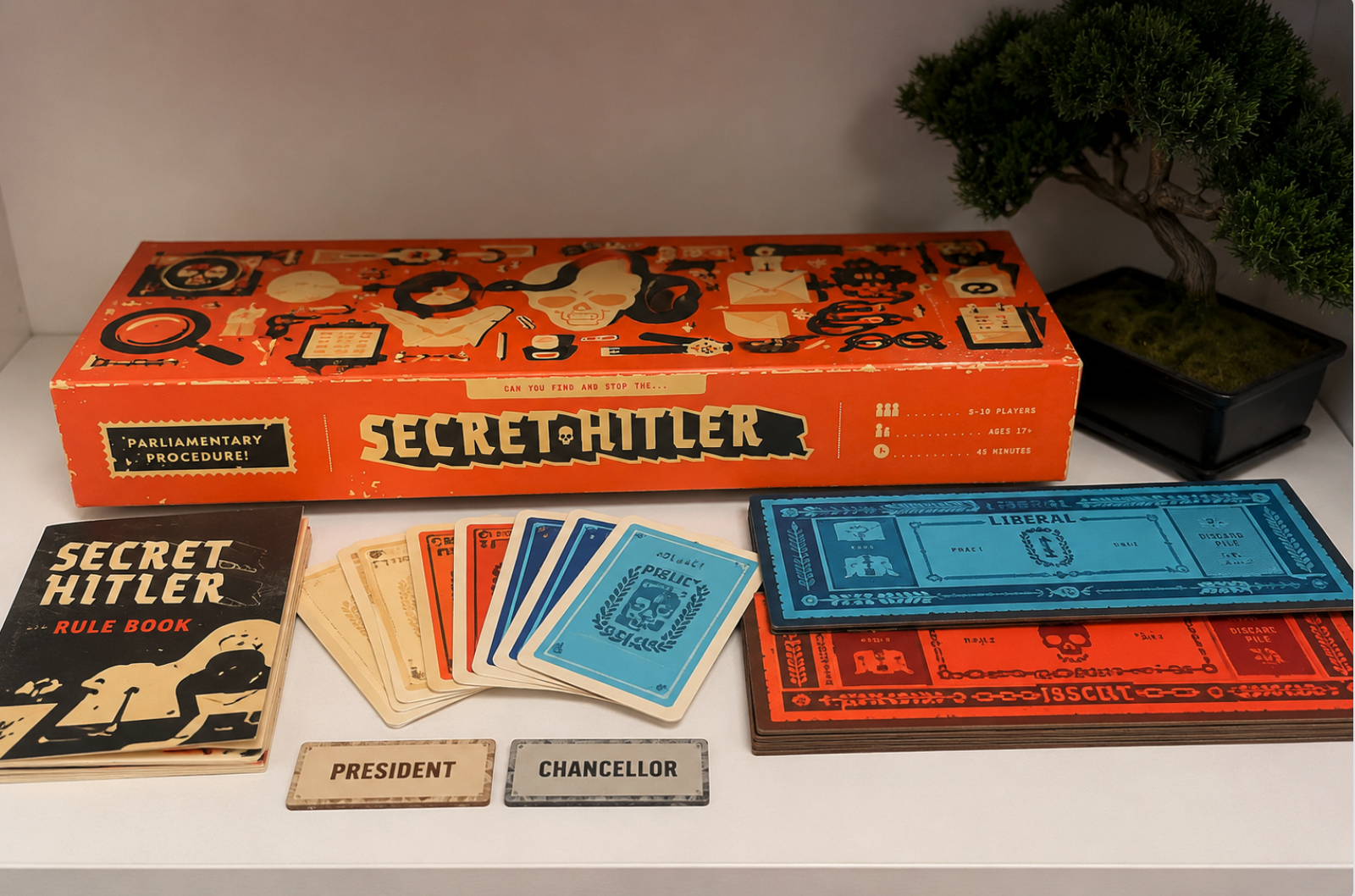 Secret Hitler Board Game Complete Strategy Party Game | Excellent Condition | Popular Social Deduction Game