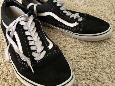 Van's Old Skool Wide Black/White - Men's US 14