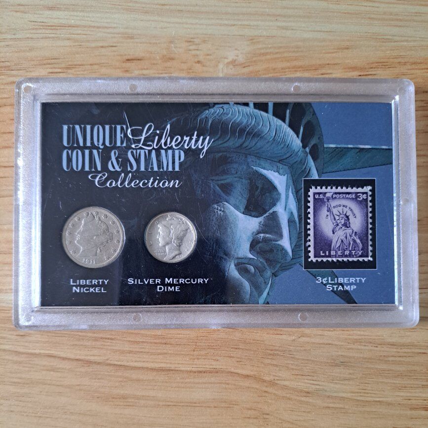 Liberty Nickel Coin & Stamp
