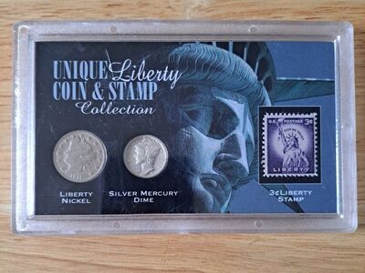Liberty Nickel Coin & Stamp