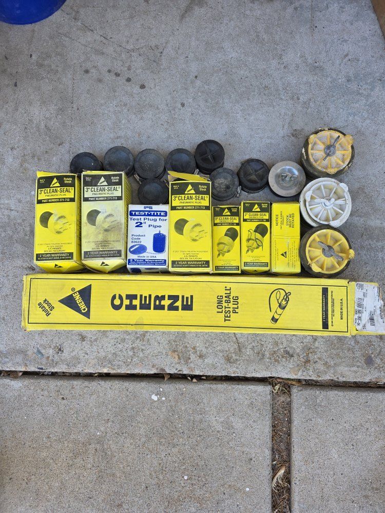 Misc plumbing test plugs