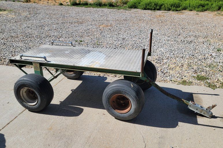 Heavy-Duty Utility Trailer, Flatbed, 4-Wheel, Towable