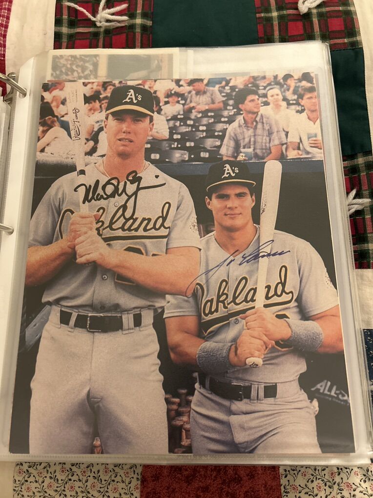 Mark McGwire & Jose Canseco Dual Autograph 8x10