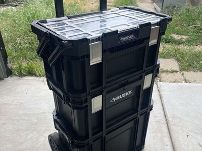 Husky Rolling Tool Box 22 in. Connect 3-Piece Mobile System Organizer