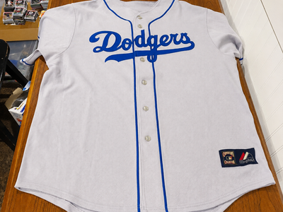 Vintage Majestic Tommy Lasorda #27 Los Angeles Dodgers Cooperstown Collection Jersey – XL