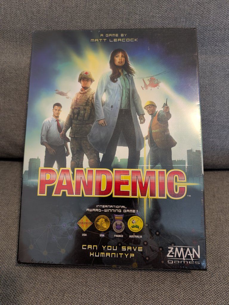 Z-Man Games Pandemic Board Game - International Award-Winning Cooperative Strategy Game, New Sealed