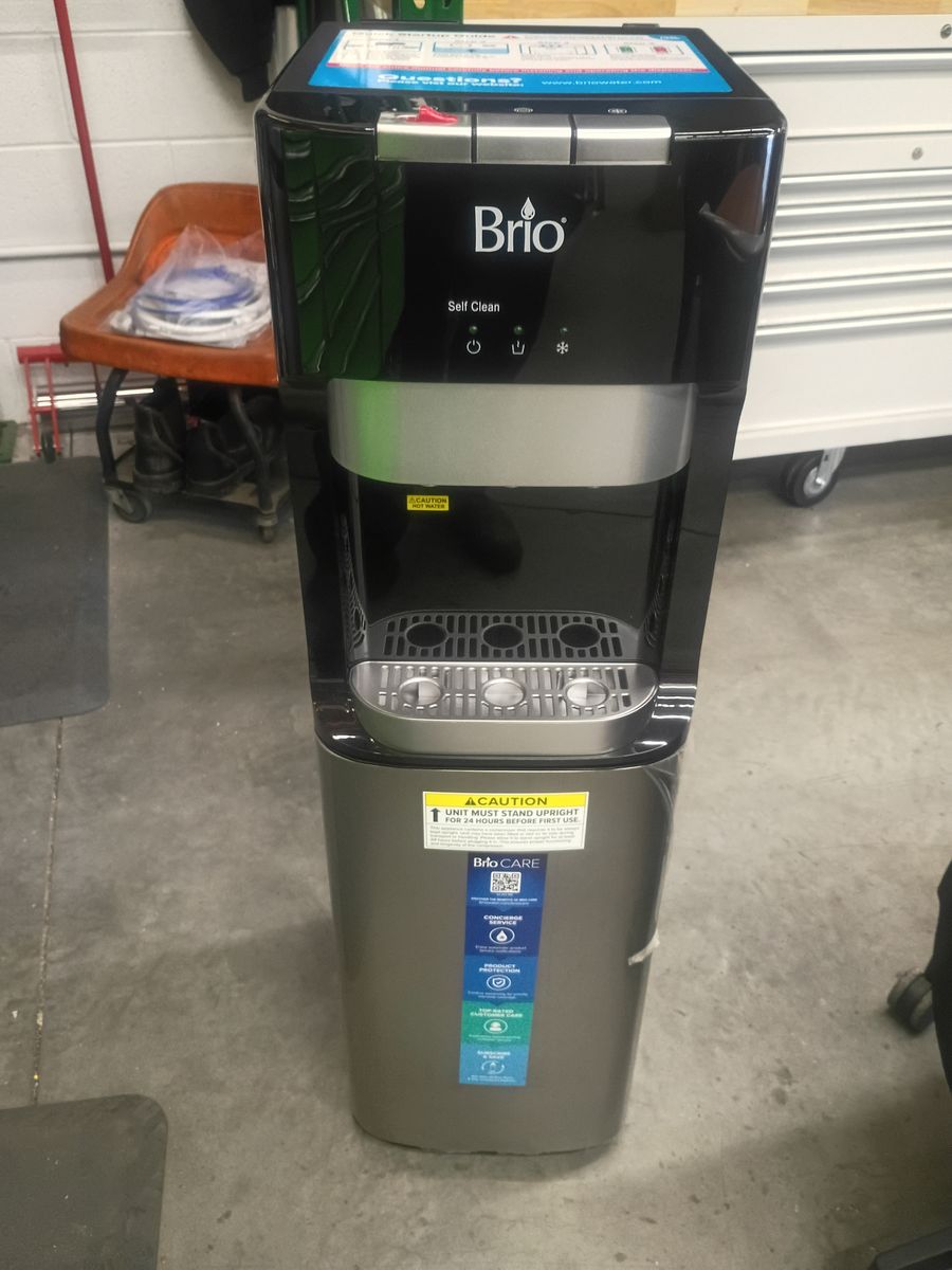 Brio Water Cooler model 420 POU, 4 Stage filtration WITH Reverse Osmosis, Hot/Cold/Ambient