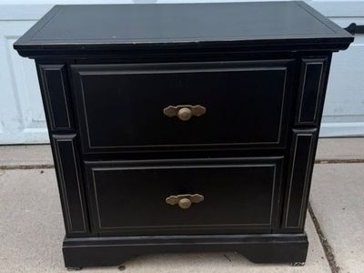 Black nightstand