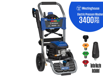 New in Box Westinghouse 3400 Max PSI, 2.0 Max GPM Pressure Washer,Brushless Motor, 5 Nozzles