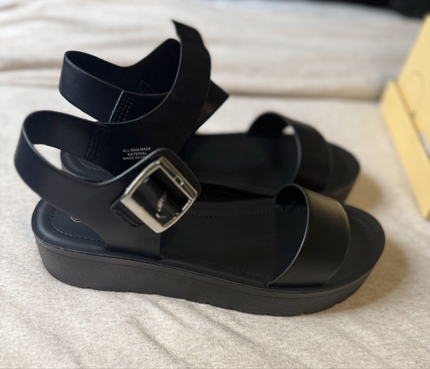 Brand new, never worn, Black Soda Sandals 8 1/2
