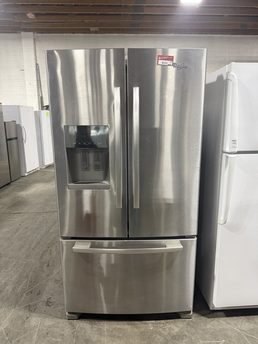 HUGE DEALS HERE! WHIRLPOOL FRENCH DOOR FRIDGE