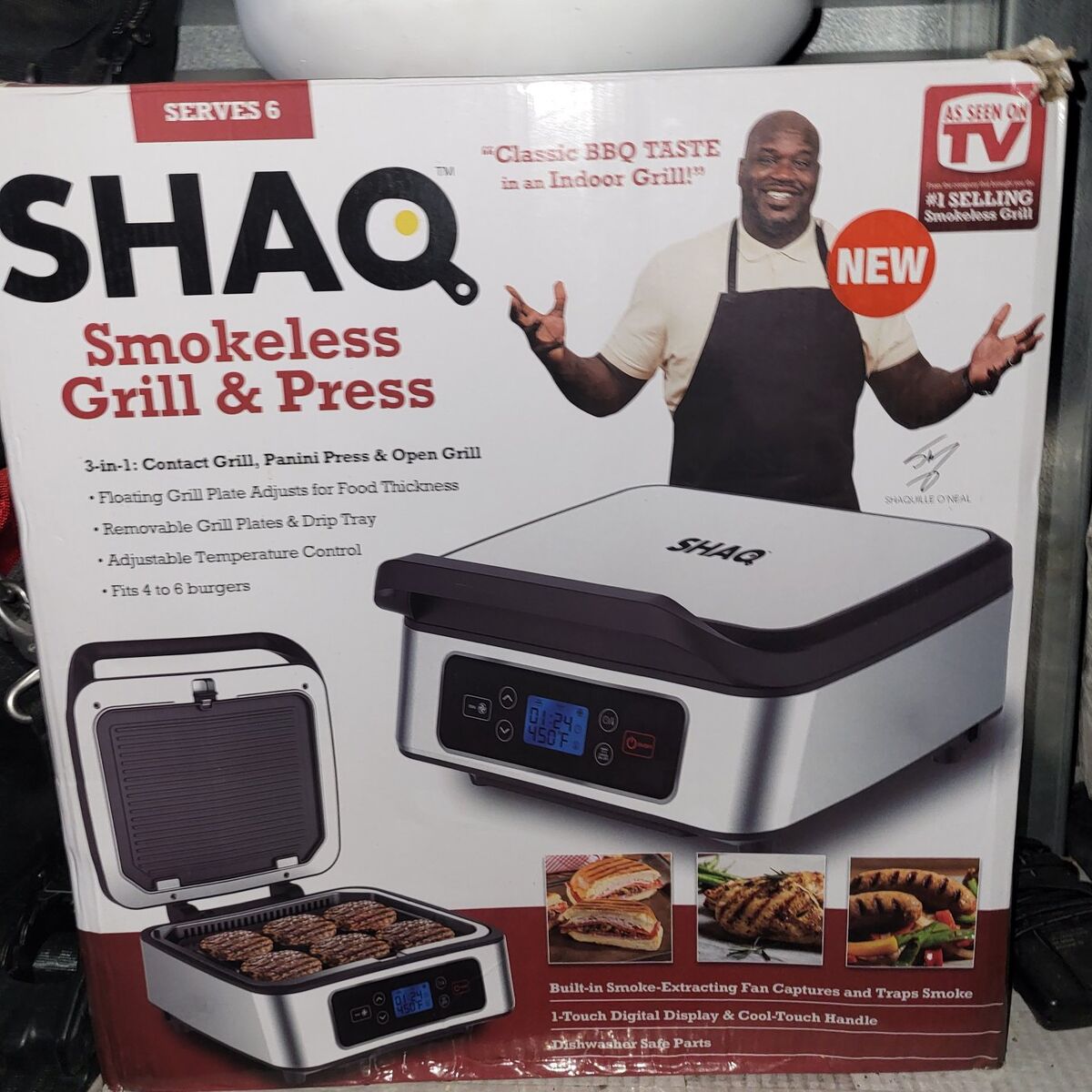 Shaq Smokless Grill & Press