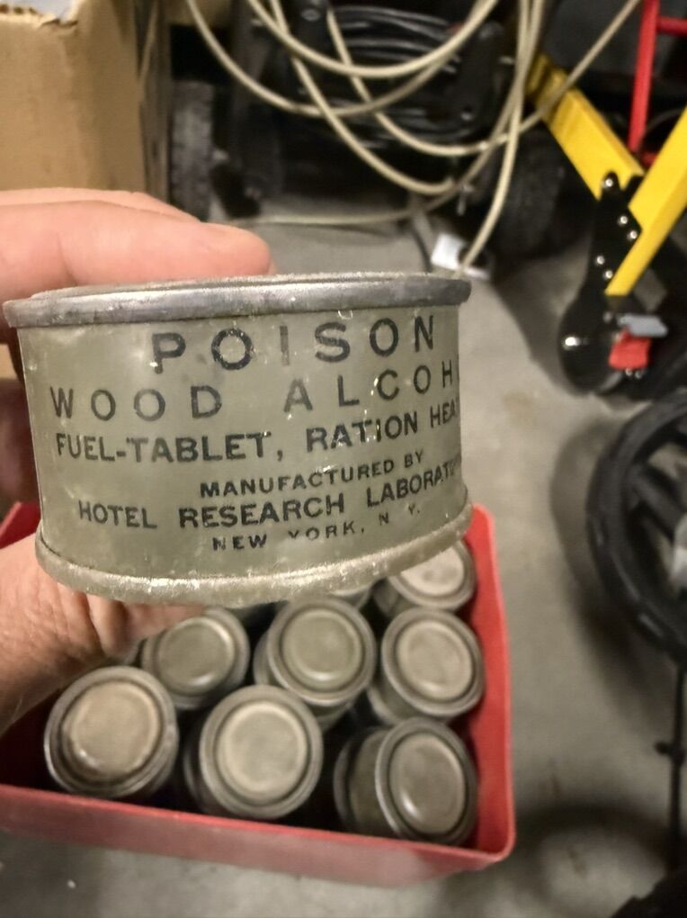 Lot Of 55 Wood Fuel Tablets / Rations From WW2 Era