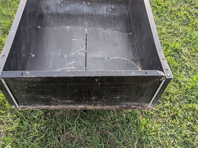 4ft aluminum trailer with dump gate and tilt.