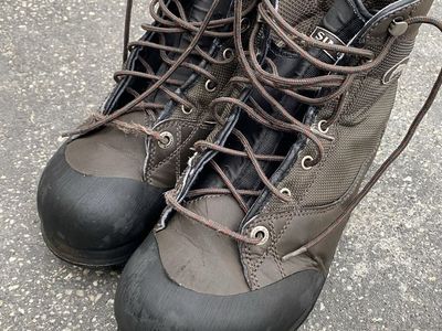 Simms Wading Boots Mens Brown Fishing Boots size 13