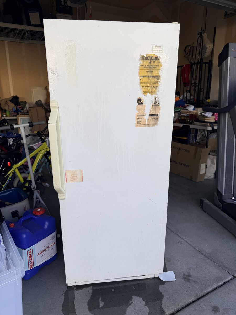 Amana Upright Freezer White Used FREE
