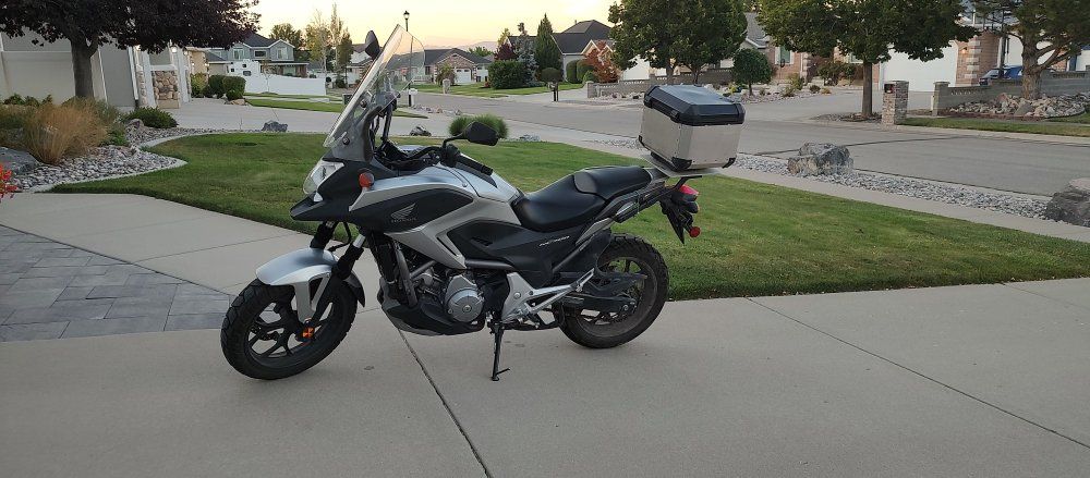 Honda NC700X Motorcycle 2012 - Silver, Low Mileage, Top Case, Adventure Touring
