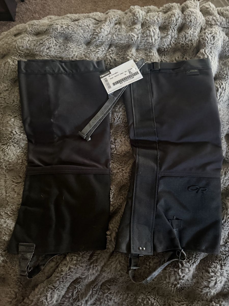 Outdoor Research Gaiters, men’s XL new