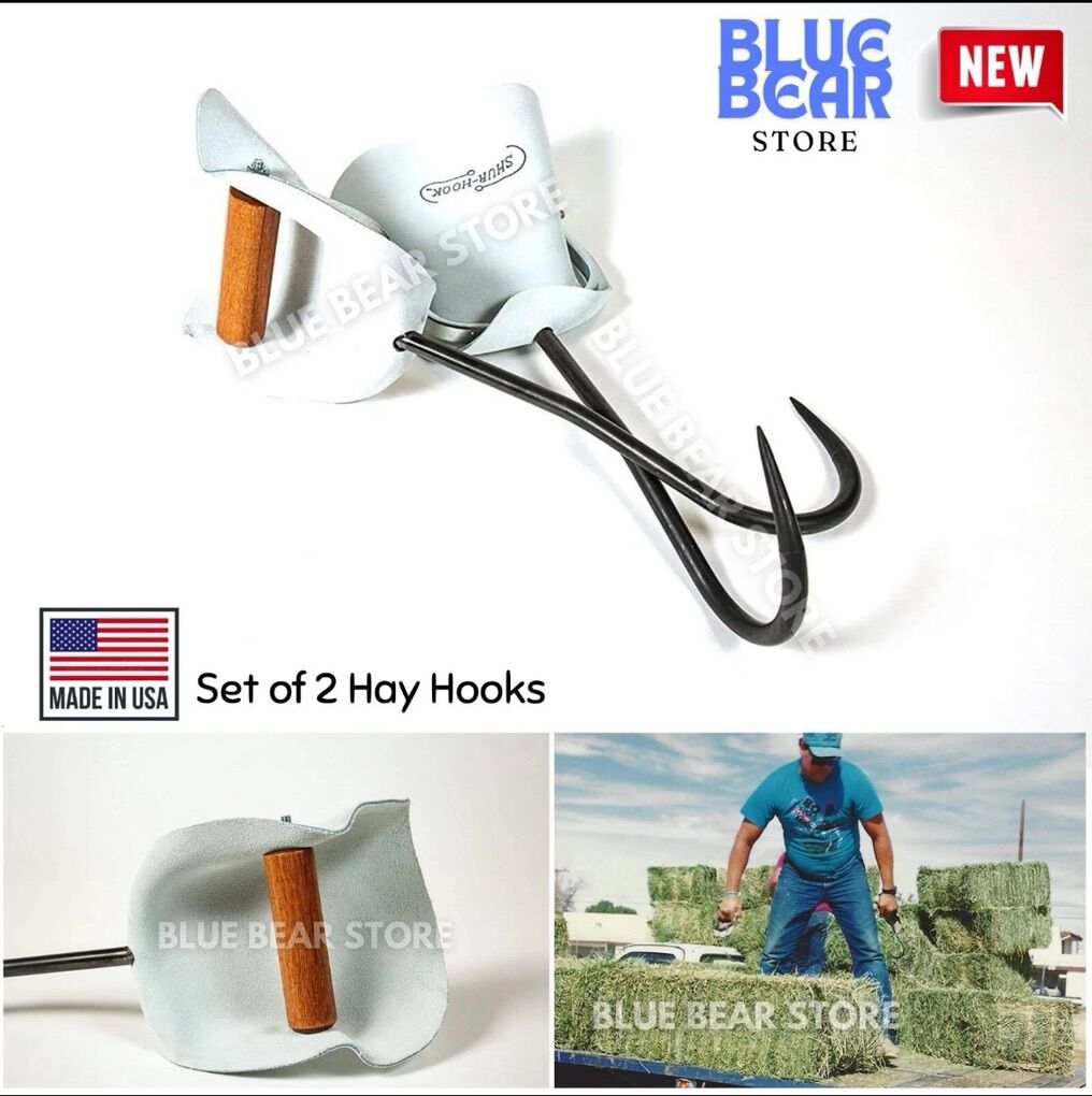 Hay Hooks With Leather Guards
