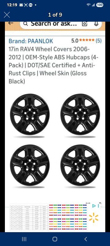 New in Box! Toyota RAV4 Hubcaps 
Toyota RAV4 Hubca