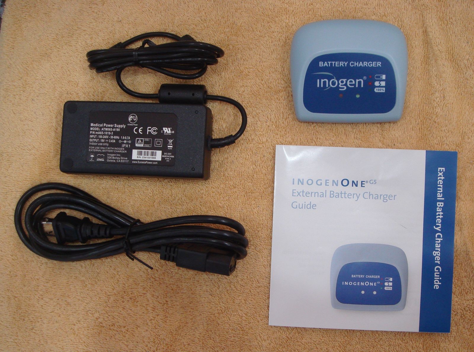 Inogen External Battery Charger for the G5 and Rove 6 Batteries. BRAND NEW! Portable Oxygen Concentrator (Machine) Accessory.