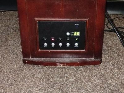 portable infrared quartz space heater