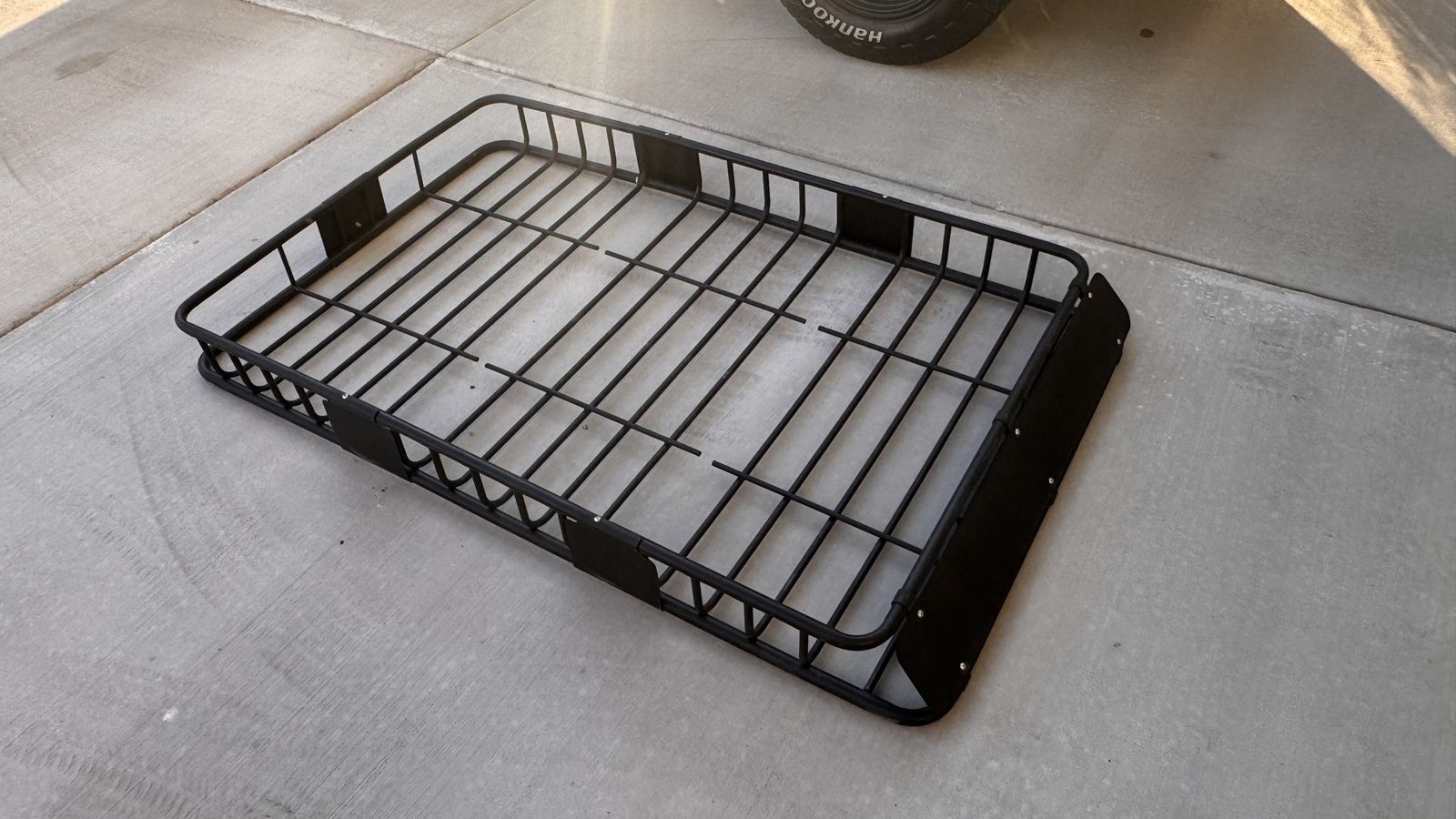 Universal Black Steel Roof Rack Cargo Basket for Car SUV Truck  64 x 39