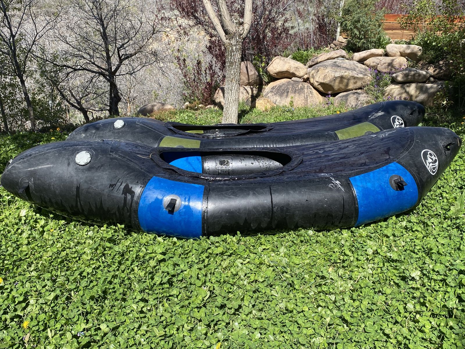 M/L Packraft with ww skirt and tizip